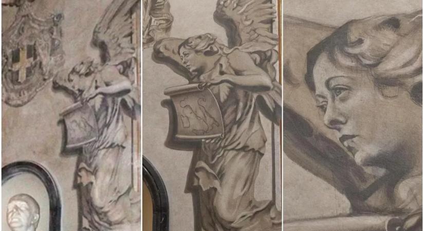 Meloni-arcúvá vált egy angyal egy római templomban