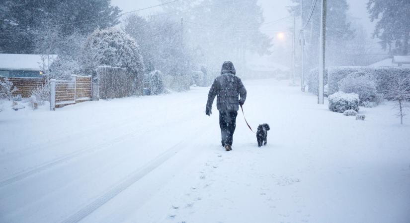 Újra visszatért az igazi tél: itt már több centi hó is leesett