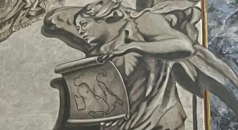 Angyalként tűnt fel Giorgia Meloni egy frissen restaurált freskón