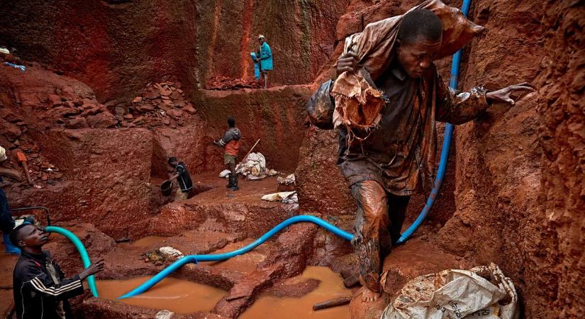 Munkahely, amely maga a földi pokol. Riasztó képeken a gyilkos kongói bányák