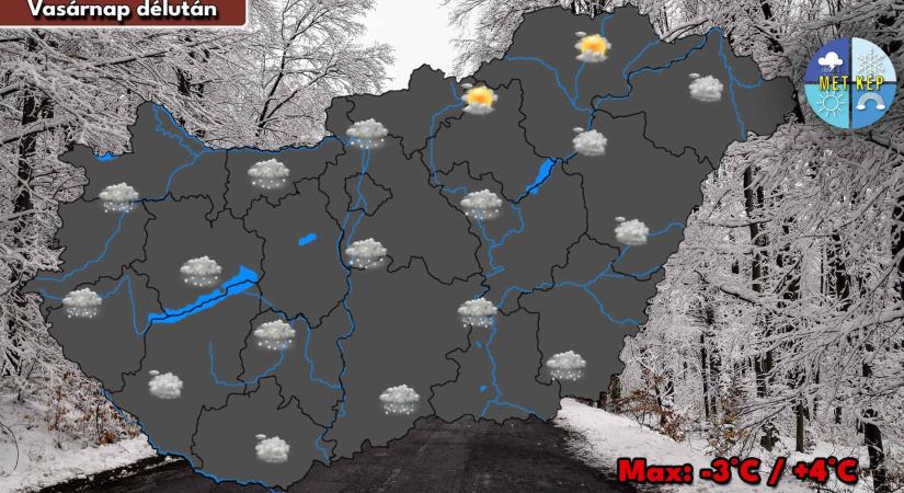 Vasárnap is marad a csapadékos idő