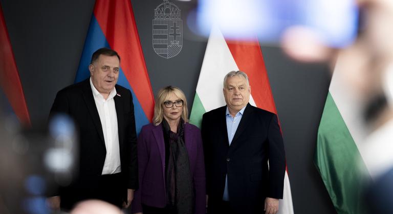 A boszniai Szerb Köztársaság korábbi elnökével tárgyalt Orbán Viktor