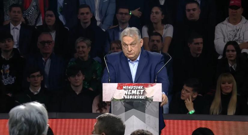 Orbán Viktor: az áprilisi választás arról fog szólni, hogy Magyarország ki tud-e maradni a háborúból