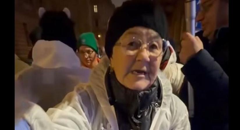 Nincs tüntetés „Fáklya néni” nélkül – így mulatott a tiszás „forradalmon” (VIDEÓ)