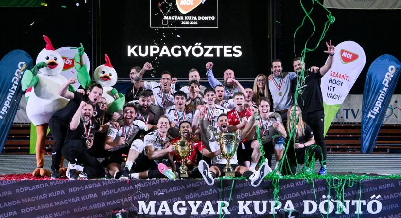 Röplabda Magyar Kupa: drámai, ötjátszmás csatában hódította vissza a trófeát a Fino Kaposvár