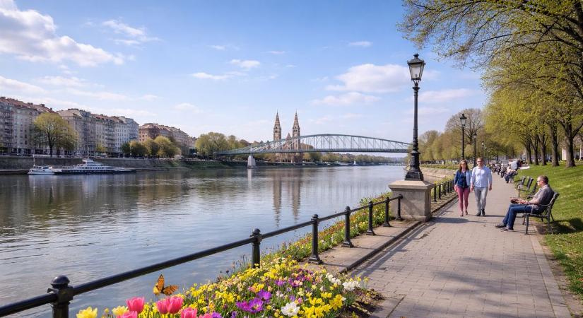 Pillangók, napsütés, virágok: hamarosan tavaszi arcot öltenek a város terei