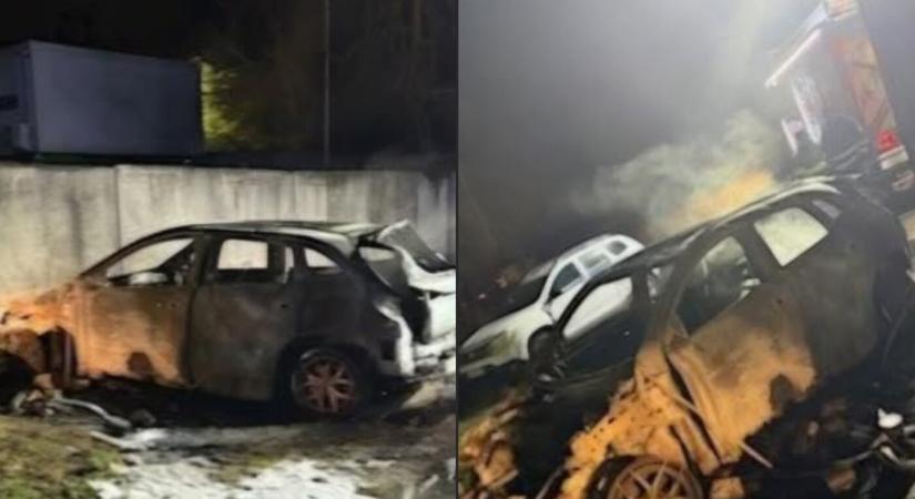 Porig égett két autó a fővárosban, akár szándékos gyújtogatás is történhetett
