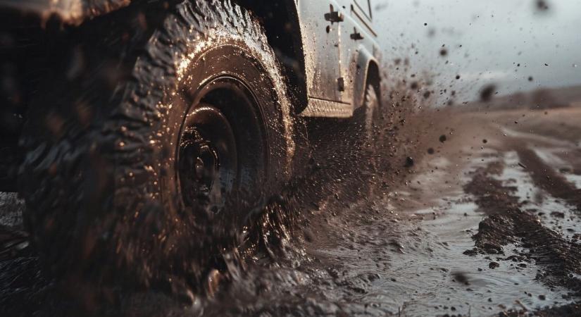 Sárba ragadt autókat kellett menteni