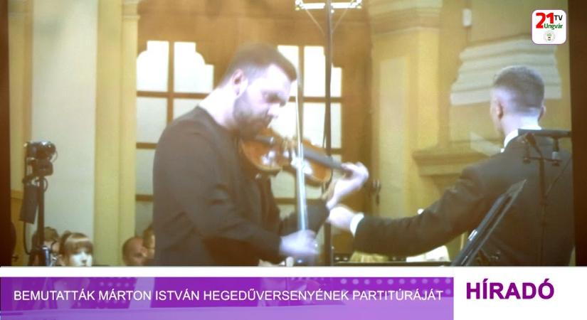 Bemutatták Márton István hegedűversenyének partitúráját (videó)
