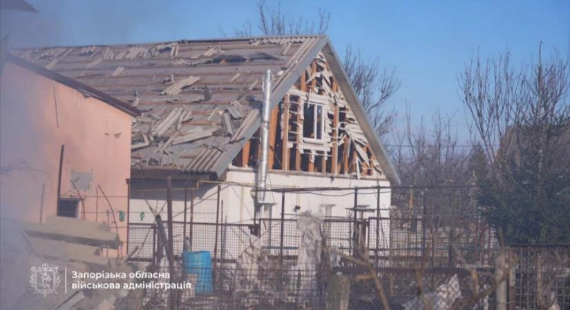 Szülészetet ért orosz dróntalálát a zaporizzsjai hatóságok szerint