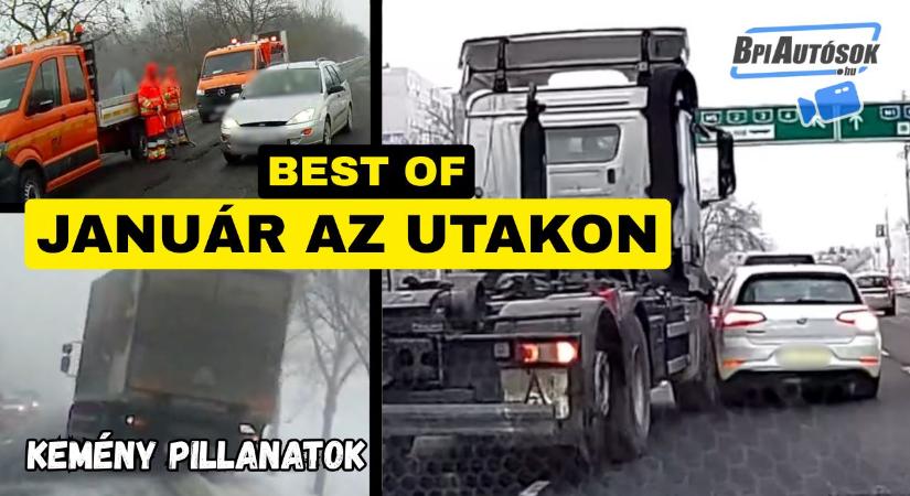Január legkeményebb dashcam pillanatai – BpiAutósok Best of