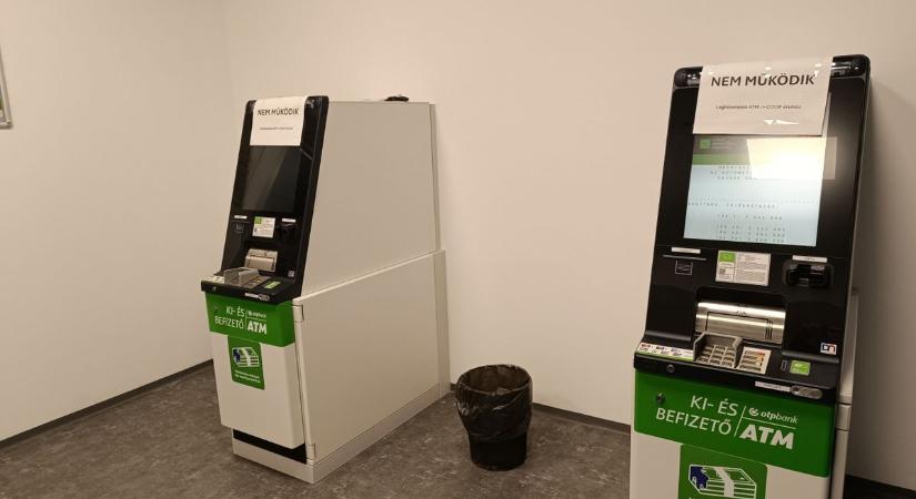 Nem működtek a hétvégén az OTP Bank új bankautomatái a zalai városban