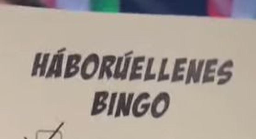 Megérkezett a háborúellenes bingo. Töltsd ki te is!