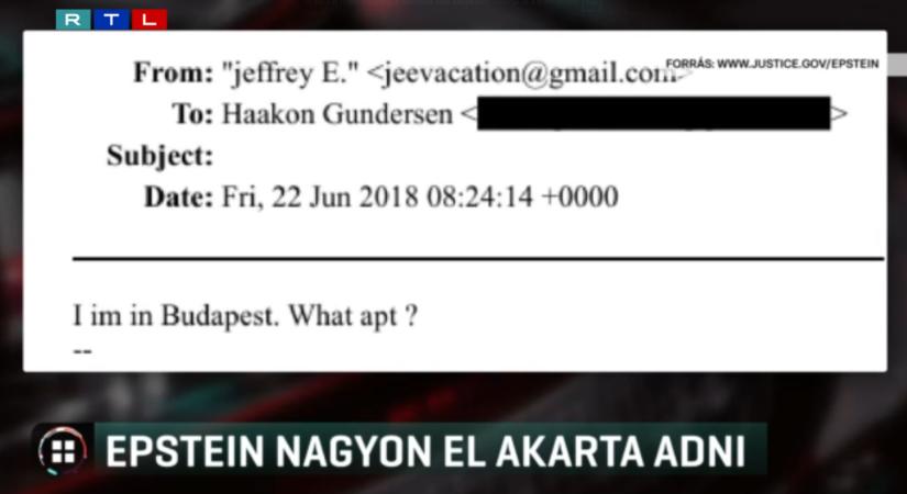 „Budapesten vagyok, mi a helyzet?” – írta Epstein egy producernek