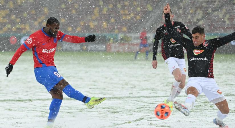 Szuperliga: egy góllal alulmaradt az FK Csíkszereda a bukaresti hóesésben