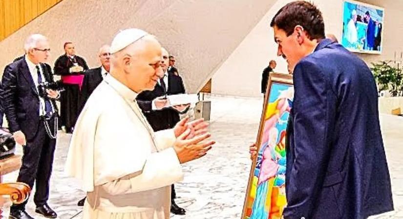 Kortárs magyar festmény került a Vatikán pápai gyűjteményébe