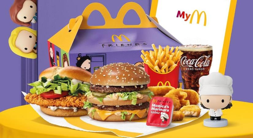 Vége a találgatásnak: elindult a Jóbarátok mekis menü Magyarországon