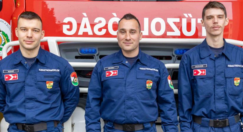 Három újonc tűzoltó kezdi meg szolgálatát Esztergomban