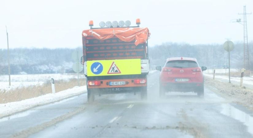 Azt hittük, vége a télnek, de hétfő reggelre mégis fehérbe borult a vármegye