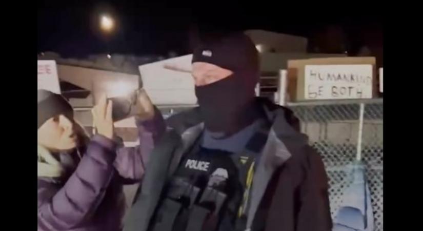 Sokkoló videón, ahogy az ICE maszkot viselő ügynöke nyakon ragad, majd az árokba hajít egy idős nőt