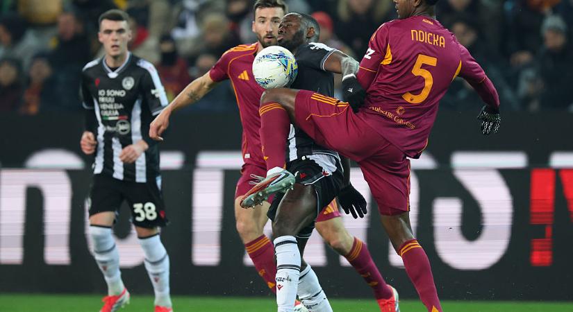 Serie A: az Udinese otthonában szenvedett vereséget az AS Roma – videóval