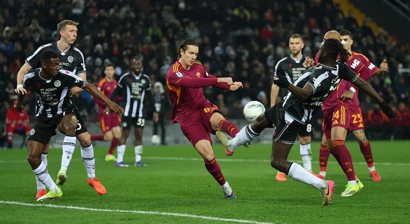 Hároméves vereségsorozatot megszakítva győzte le az Udinese a Romát