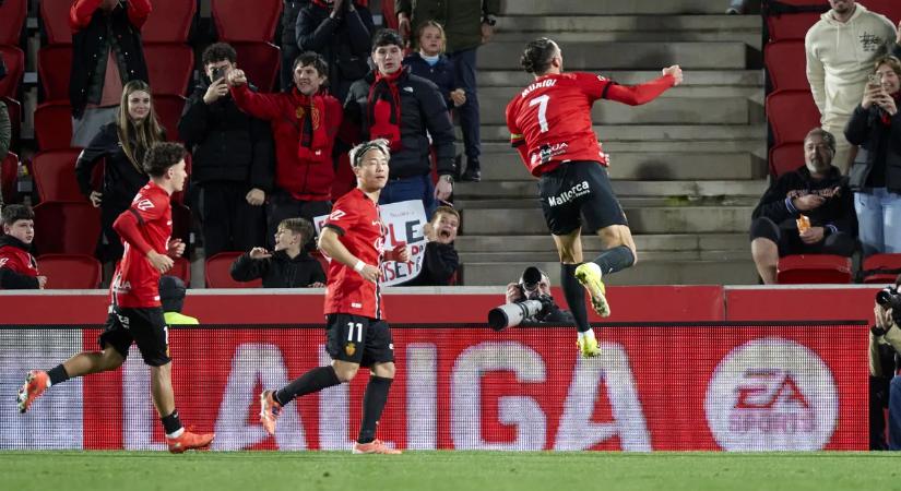 Muriqi vezérletével a Mallorca legyőzte a Sevillát