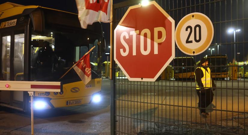 Megbénult Németország, hatalmas sztrájk kezdődött