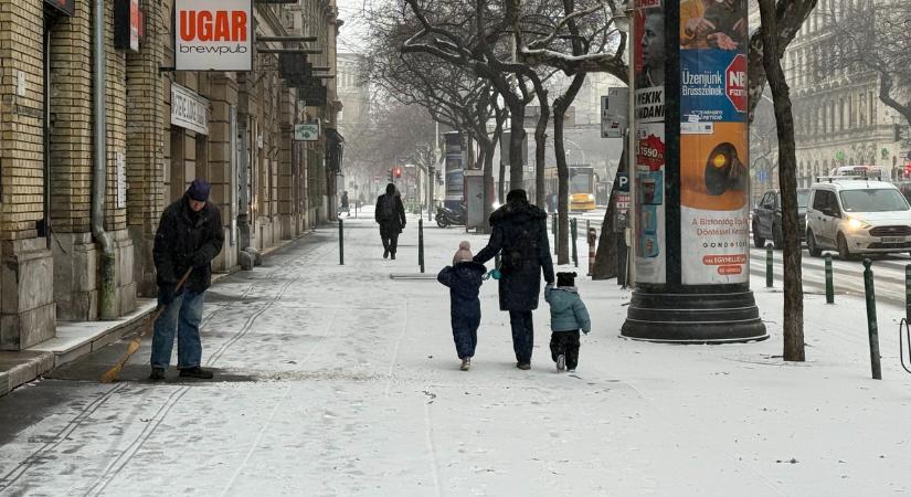 Februárban is fehérbe borult Budapest – Galéria