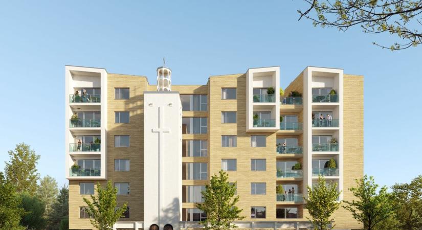 Lux Kálmán eredeti tervei alapján állítják helyre a Vajda Péter utcai templomtornyot