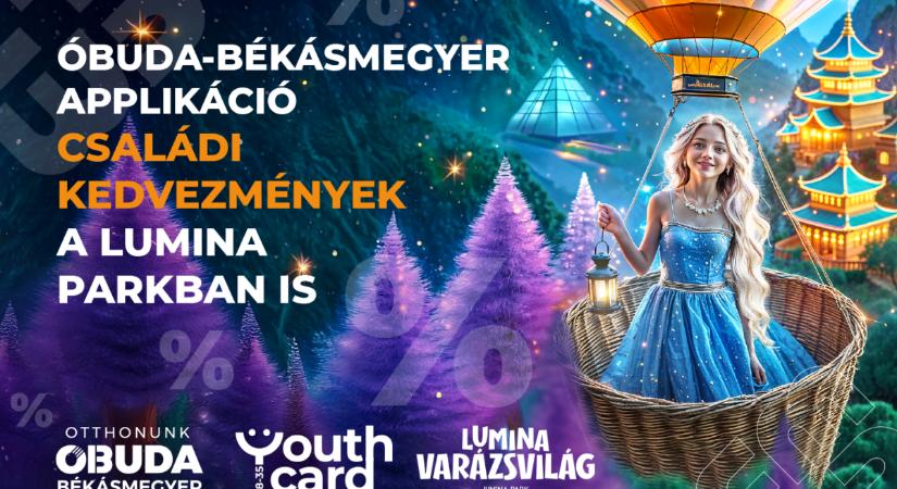 Március 1-ig él még a Youth Card applikációs kedvezmény harmadik kerületi családoknak a Lumina Park Varázsvilágába