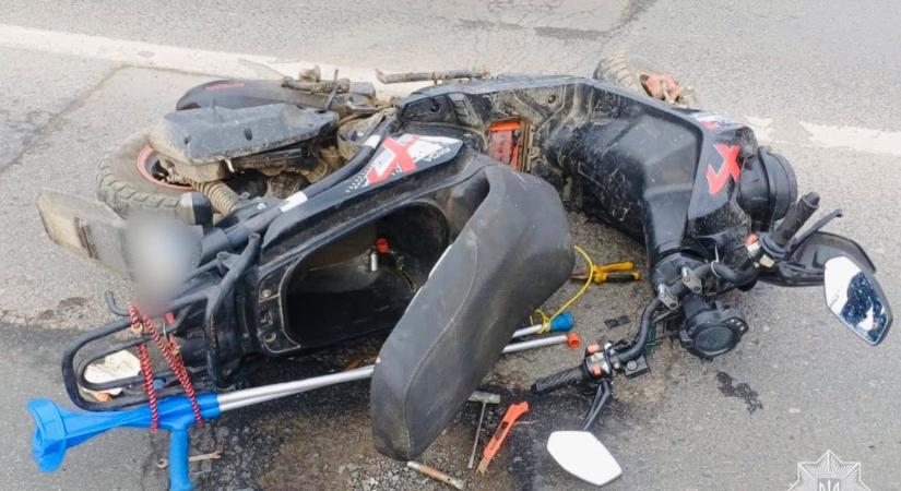 Balesetet okozott egy ittas robogós