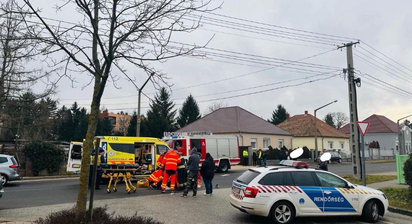 Rollerest ütött el egy autós Celldömölkön - fotó