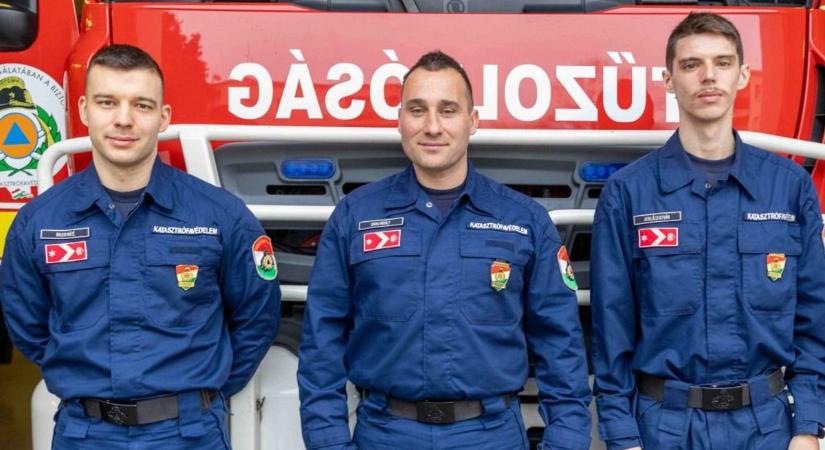 Három új tűzoltó állt szolgálatba - ők vigyázzák mostantól Komárom-Esztergomot