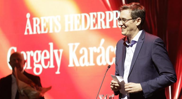 Karácsony Gergelyt kitüntették a svéd LMBTQ-gálán