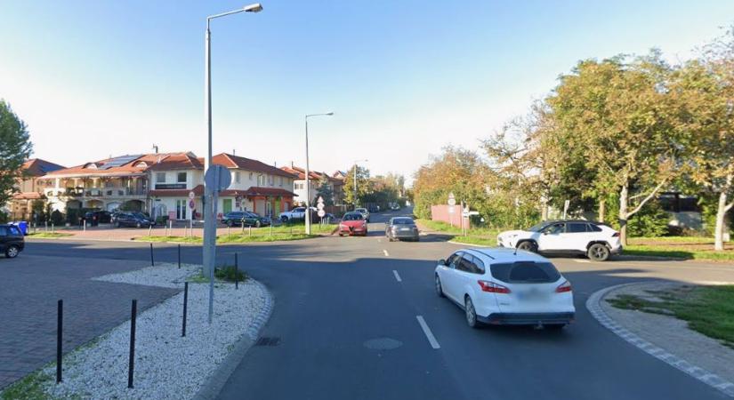 Baleset a debreceni kereszteződésben