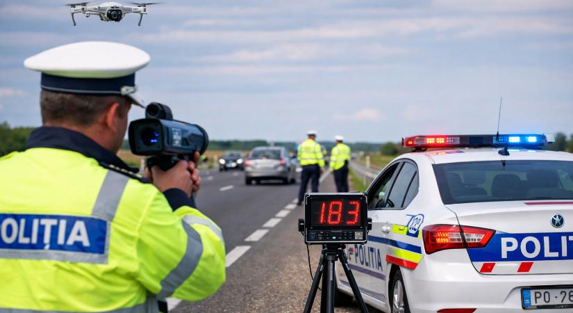 Drónt is bevetett a rendőrség a gyorshajtók lefülelésére