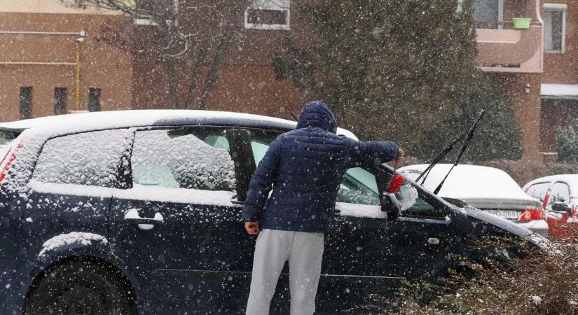 Veszprémben viharos nap vár ránk: havazás, ónos eső és élénk szél érkezik (képek  videó)