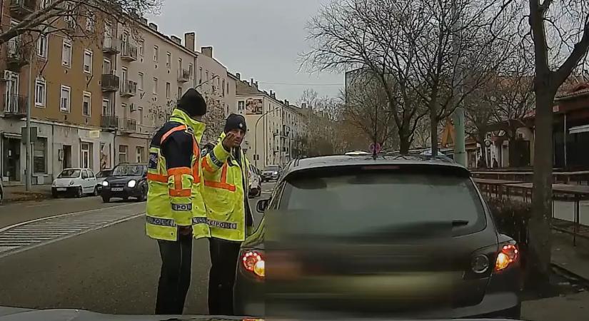 Olyat mondott a rendőröknek a piroson áthajtó sofőr, amire még ők sem számítottak!