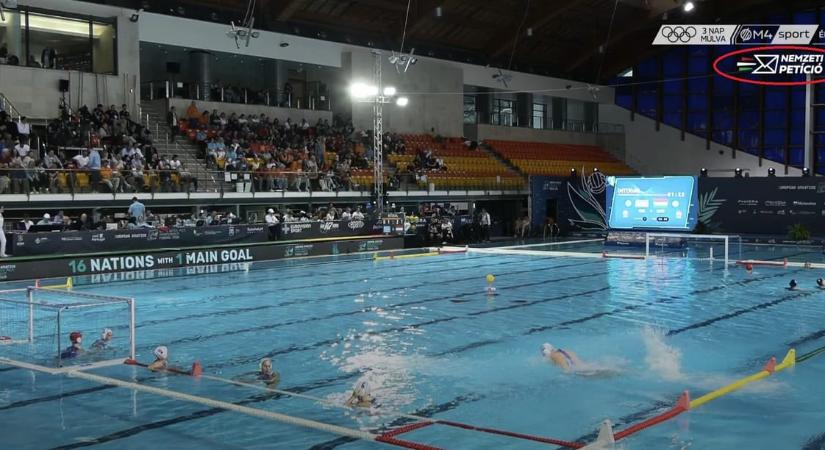 Most a „nemzeti petíciót” hirdeti a közmédia a sportközvetítések alatt