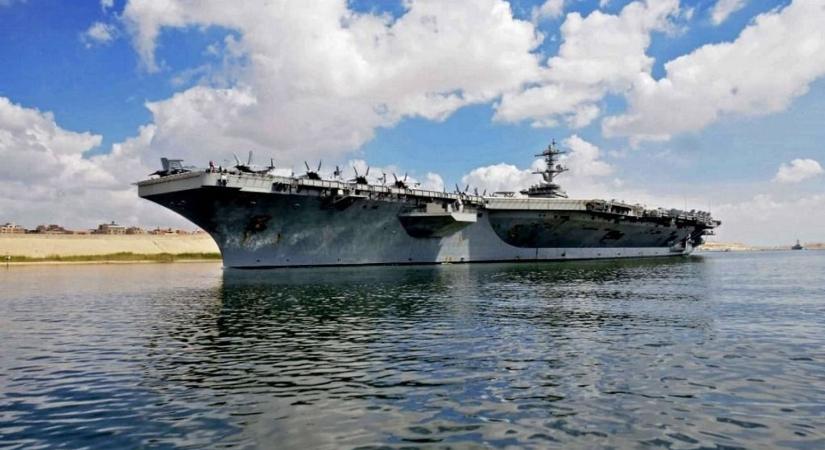 Pattanásig feszült a helyzet: veszélyesen közelítő iráni drónt lőtt le egy amerikai hadihajó