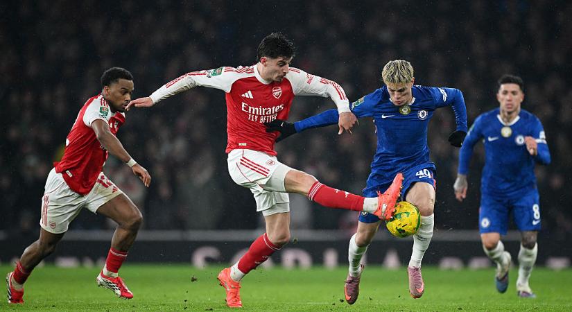 Ligakupa: Havertz gólja döntött, az Arsenal a Chelsea legyőzésével jutott döntőbe – videóval