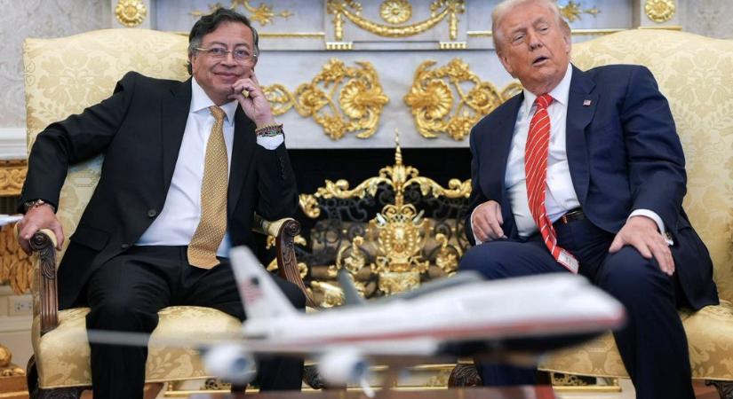 Trump már nagyszerűnek tartja Kolumbia elnökét
