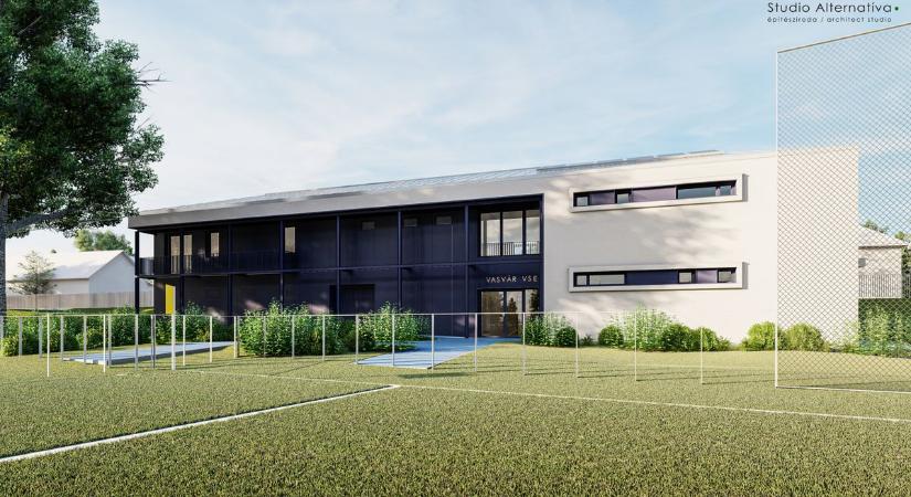 Így újul meg Vasvár egyik legfontosabb közösségi tere – íme az új sportöltöző látványterve!