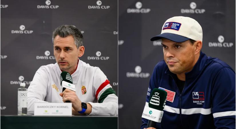 Az amerikai kapitány továbbjutást vár, Bardóczky Kornél meglepetésre számít a Davis-kupában
