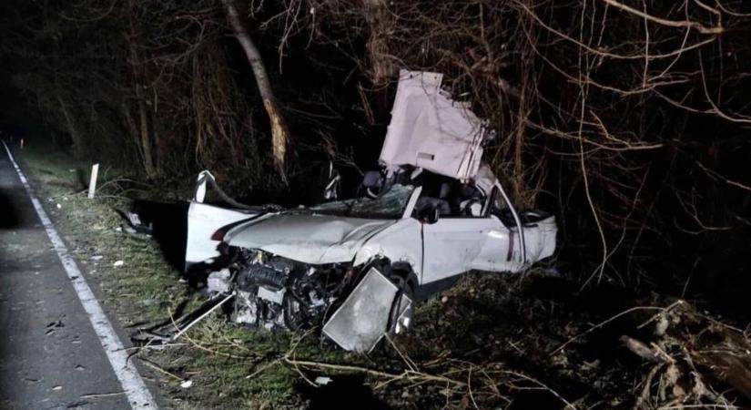 Tragikus baleset: a sofőr a helyszínen meghalt, unokaöccse az életéért küzd