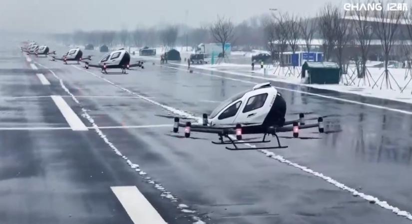 Szép új világ: Kína megnyitotta az utat az önvezető repülő taxik előtt (Videóval)
