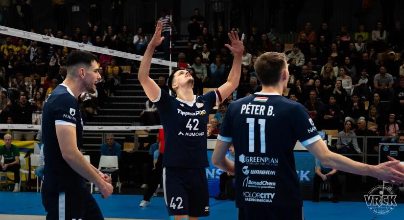 A TFSE vendégeként nyert a Kazincbarcika a férfi röpi Extraligában