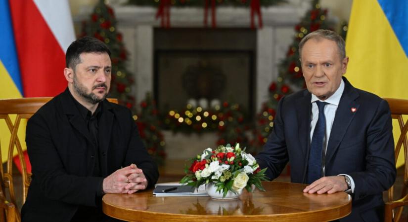 Kijevbe látogatott és Volodimir Zelenszkijjel találkozott Donald Tusk