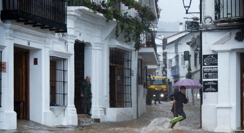 Pusztít a Leonardo vihar: víz alá kerültek a városok az Ibériai-félszigeten